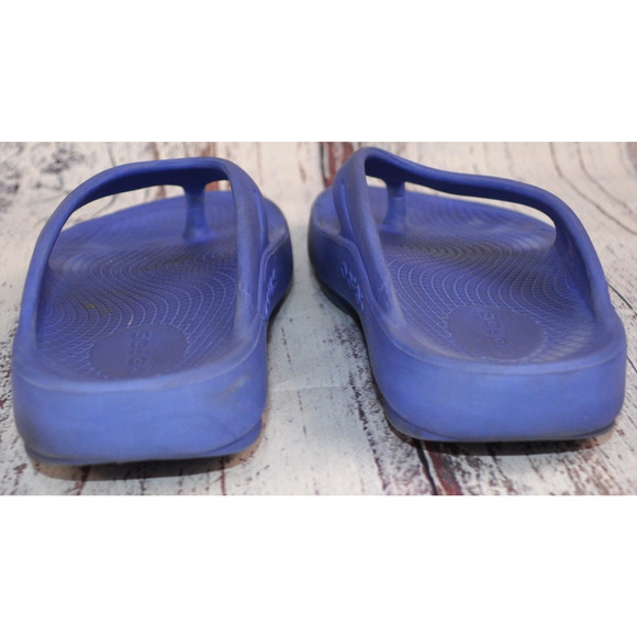 OOFOS OOriginal Original Recovery Navy Comfort Sandals Women's Size 6 Men's 4 - Picture 6 of 8
